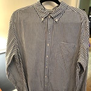 EUC - Men's Gap Blue/White Oxford Shirt size XL